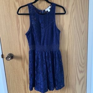 2/$20 Forever 21 // Navy Blue Lace Dress